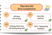 Chiến lược làm bài Note Completion trong IELTS Reading